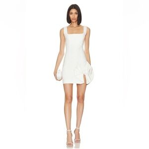 Elliatt White Bow Mini Dress